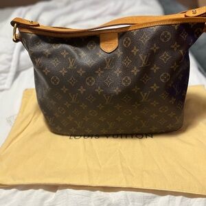 Authentic Louis Vuitton Classic Brown Monogram delightful  Bag with dust bag